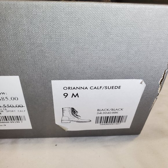 Aquatalia Orianna Leather & Suede Combat Boots - Picture 8 of 9